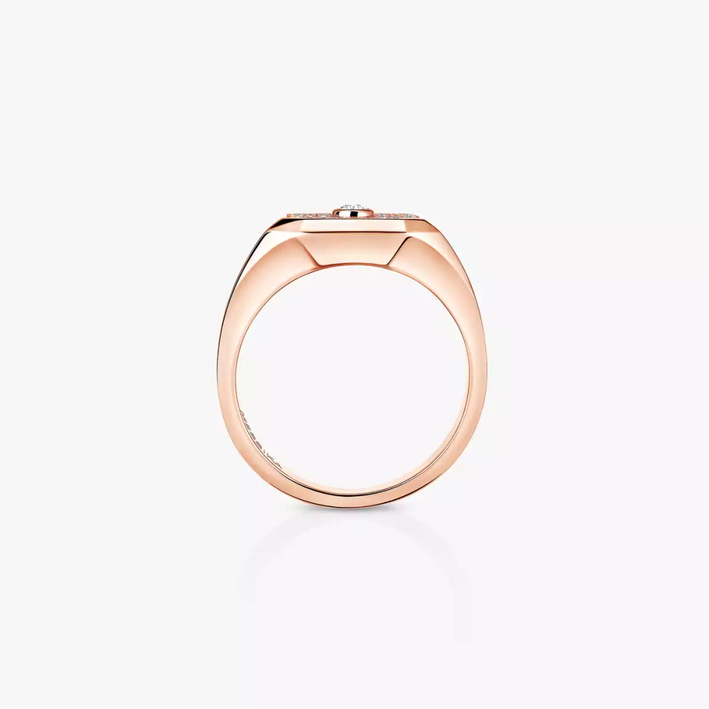 Move Joaillerie Siegelring Mit Diamanten Ausgefasst