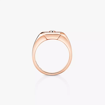 Move Joaillerie Siegelring Mit Diamanten Ausgefasst