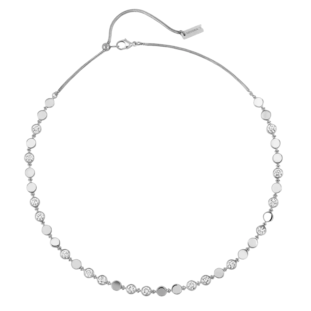 D-Vibes MM White Gold Diamond Necklace