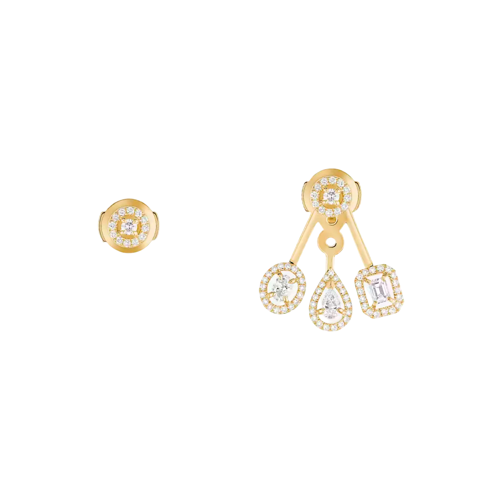 My Twin Trio Boucles d'oreilles Diamant Or Jaune