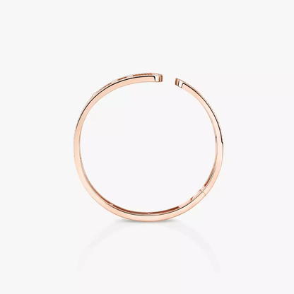 Move 10th Bangle Pink Gold Diamond Bracelet