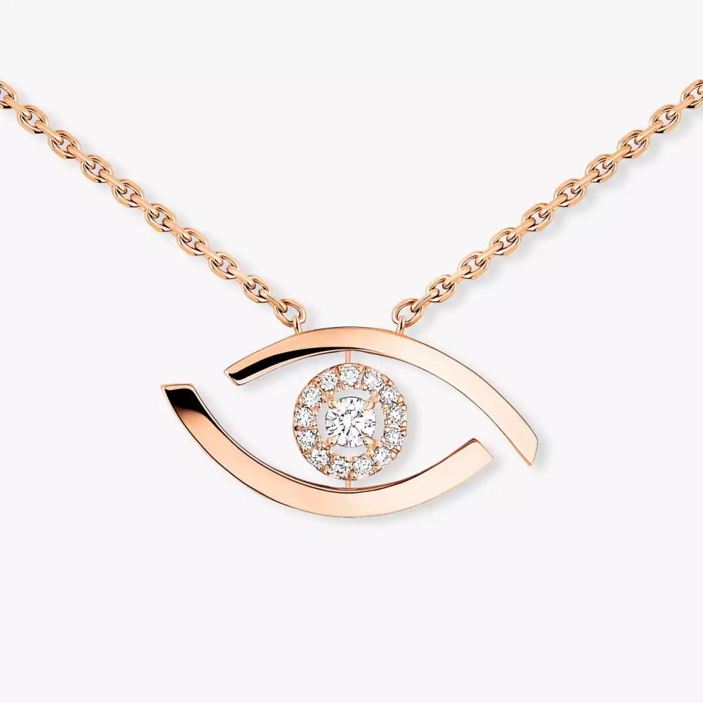 Lucky Eye Halskette Kette Diamant Roségold
