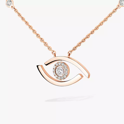 Lucky Eye Halskette Kette Diamant Roségold