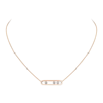 Collier Move Kette Diamant Roségold