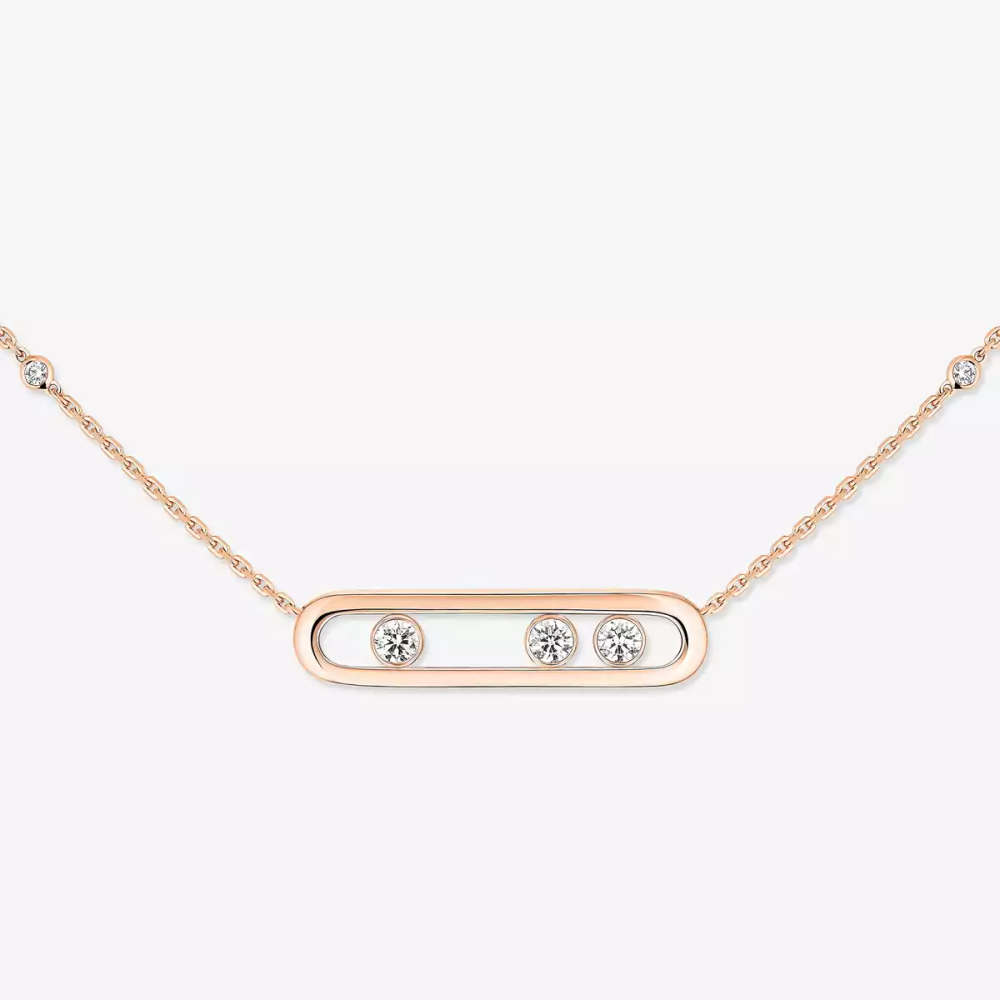Collier Move Kette Diamant Roségold