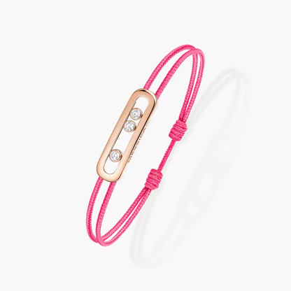 Messika Care(s) pink cord bracelet