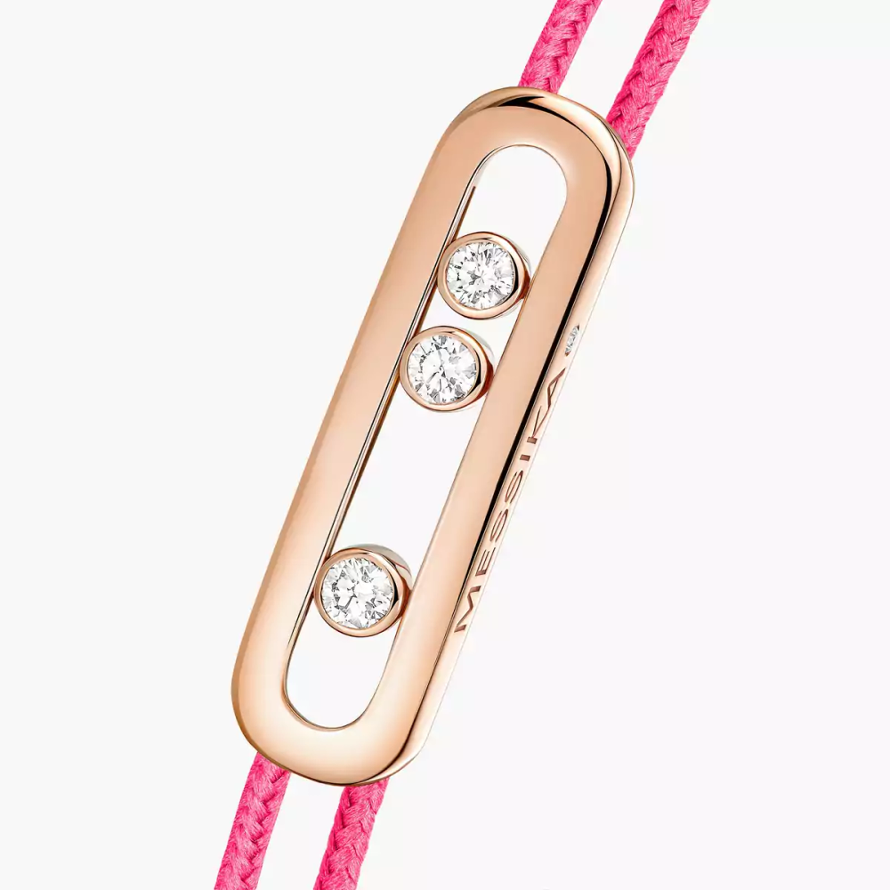 Bracelet cordon rose Messika Care(s)