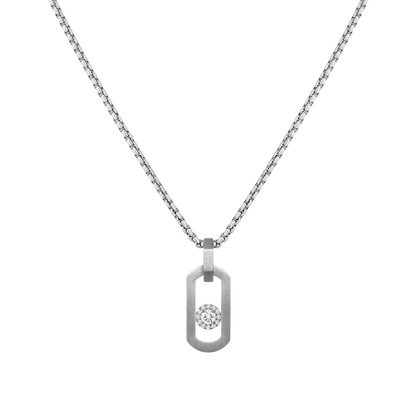 Collier pendentif So Move Collier Diamant Natural Titanium