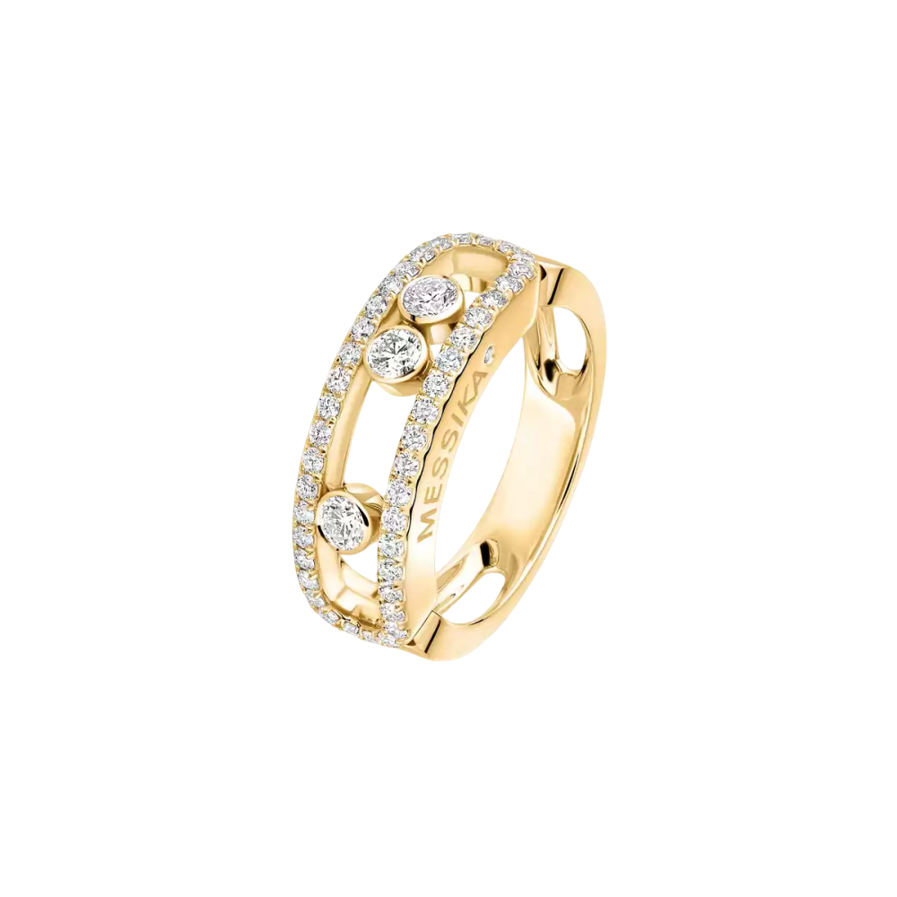 Move Classique Pavé Yellow Gold Diamond Ring