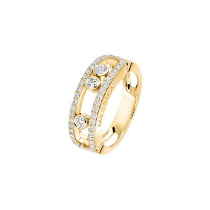 Move Classique Pavé Yellow Gold Diamond Ring