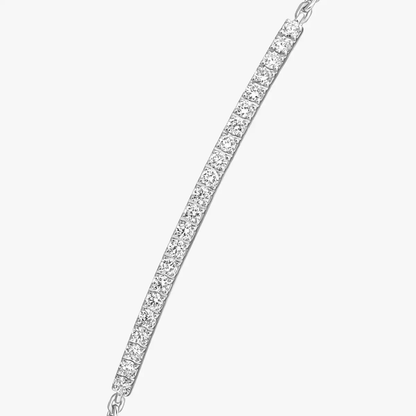 Bracelet barrette Gatsby Bracelet Diamant Or Blanc