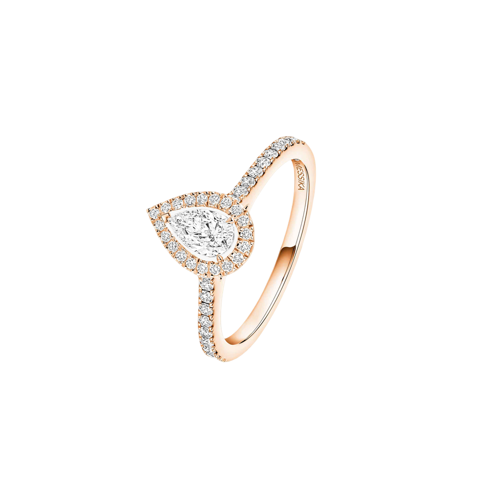 Joy pear-cut solitaire ring, small model