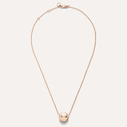 Pom Pom Dot Reversible Necklace With Pendant