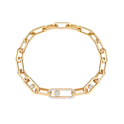 Bracelet Move Link Bracelet Diamant Or Jaune