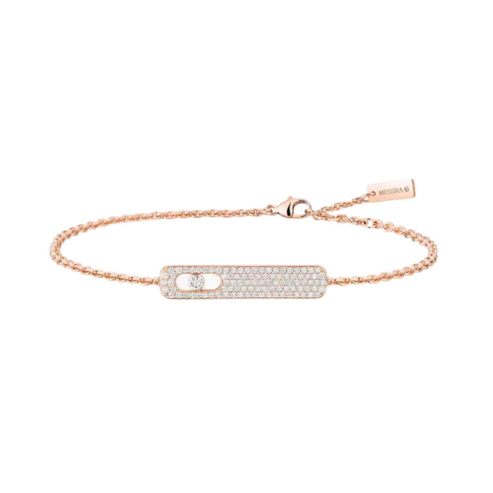 Mit Diamanten ausgefasstes My First Diamond Armband Armband Diamant Roségold