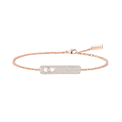Mit Diamanten ausgefasstes My First Diamond Armband Armband Diamant Roségold