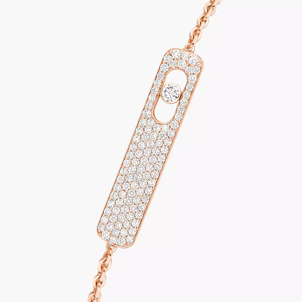 Mit Diamanten ausgefasstes My First Diamond Armband Armband Diamant Roségold