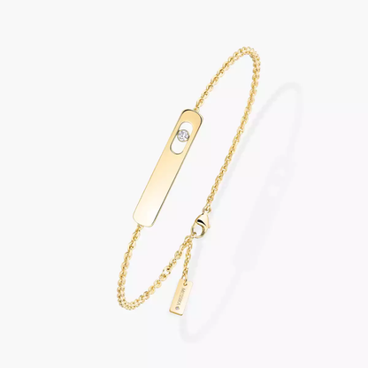 My First Diamond Yellow Gold Diamond Bracelet