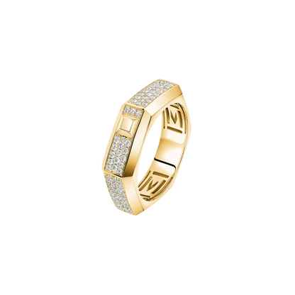 Bague pavée Moderniste MM