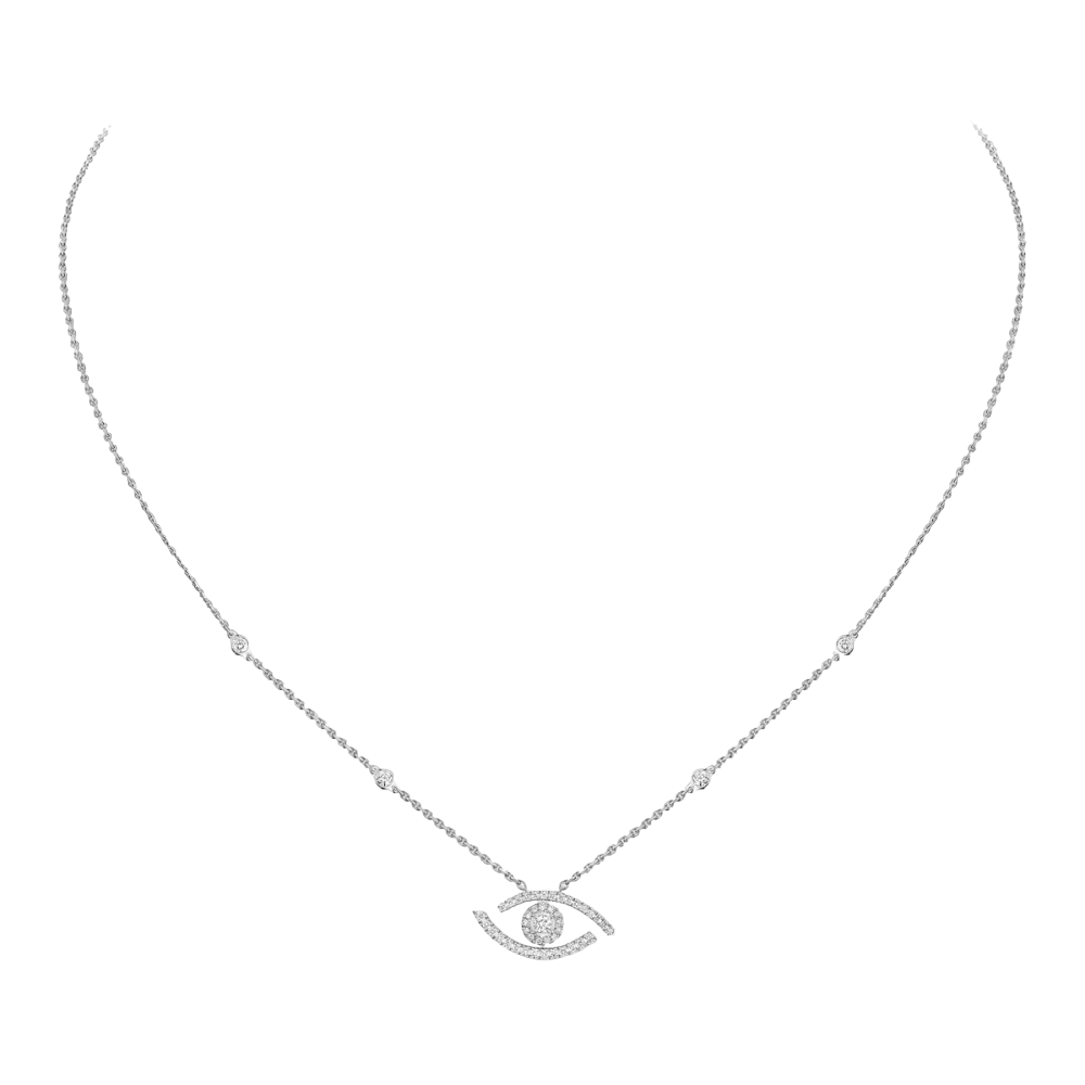 Lucky Eye pavé necklace