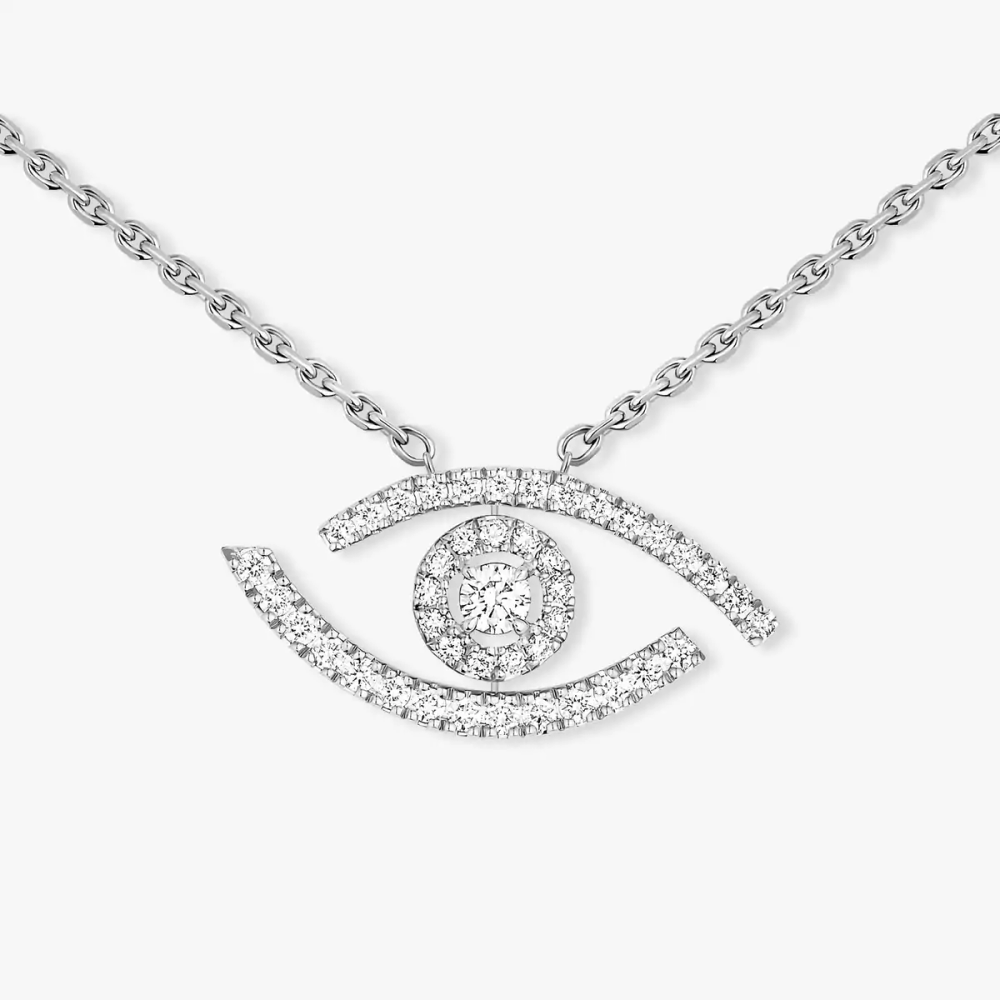 Lucky Eye pavé necklace