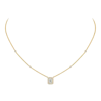 Joy emerald-cut diamond necklace