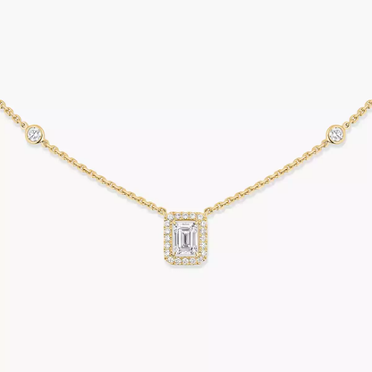 Joy emerald-cut diamond necklace