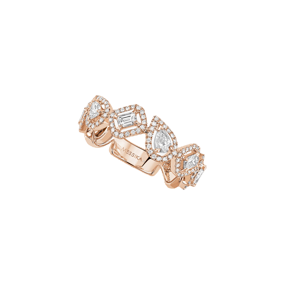 Pink Gold Diamond Ring My Twin Wedding Ring