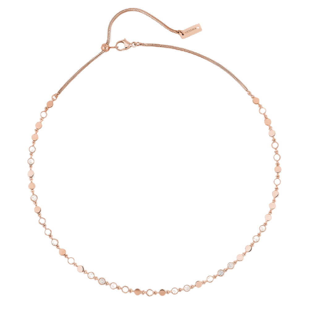 Pink Gold Diamond Necklace D-Vibes SM